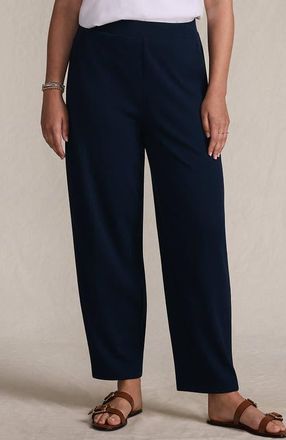 Lands End Sport Knit High Rise Barrel Ankle Pants in Radiant Navy at Nordstrom, Size X-Large Short