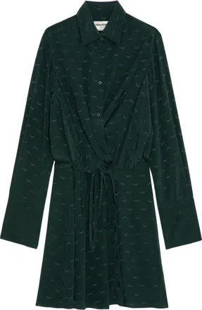 Zadig&Voltaire Runelle Jac minidress - women - Silk - S - Green