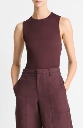 Vince Sleeveless Fitted Top in Cherry Night at Nordstrom Rack, Size X-Large