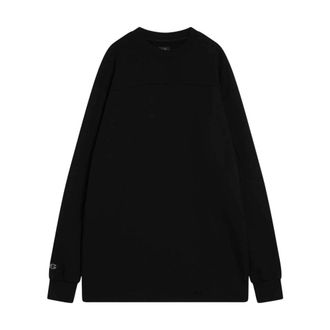 Rick Owens Felpa Girocollo - male - Rick Owens - Sweatshirts - Black - XL - Sweatshirts & Hoodies