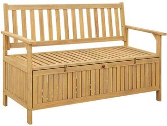 vidaXL Storage Bench with Storage with Door Solid-Acacia vidaXL