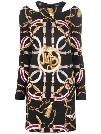 Just Cavalli Abito con stampa - Nero