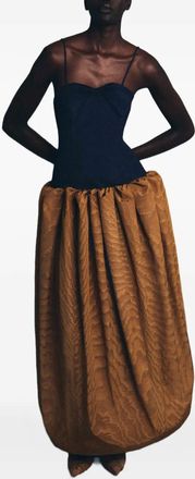 Rosie Assoulin Abito da sera con fiocco - Nero