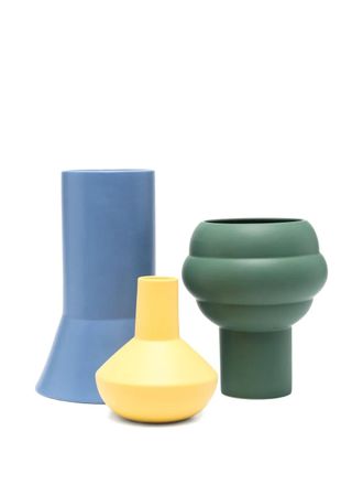 The Conran Shop Set van drie vazen - Blauw