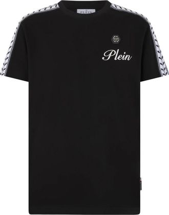 Philipp Plein Piquet T-shirt met ronde hals - Heren - T-shirts - Zwart - 2XL - Katoen - Tops