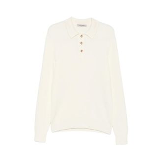 La Fileria Polo in maglia waffle - - Knitwear - Uomo - Bianco - L