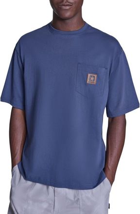 Converse Box Patch Tee in Converse Navy at Nordstrom, Size X-Large