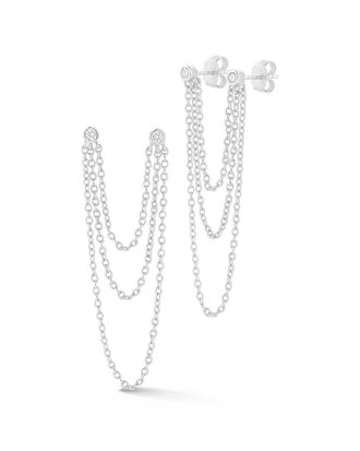 Glaze Jewelry Silver Cz Earrings