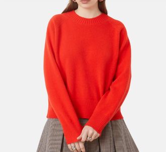 Suncoo Paulvar Crewneck Sweater In Rouge