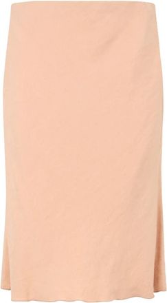 Moschino Rok met split aan de zijkant - Dames - Midirokken - Roze - XL - Rayon - Rokken