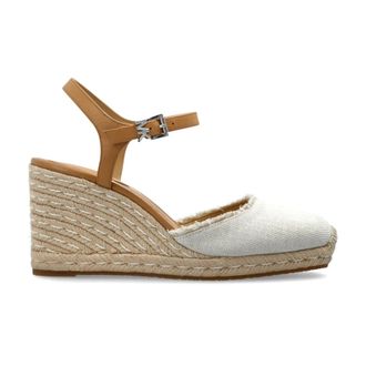 Michael Kors Wedges, female, Beige, Size: 7 1/2 US Kenzie Wedge Espadrilles