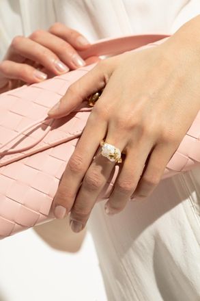 Bottega Veneta Ring Rana, Womens, Gold