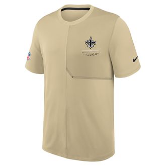 Nike New Orleans Saints Sideline Coach Nike Mens Dri-FIT NFL Top in Brown | 03B2065Y7W-B8B