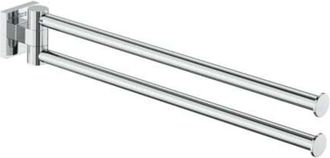 Roca Roca - Toallero Doble Giratorio De 400 Mm Square Hotels Color: Cromado