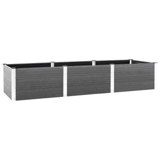 Berkfield Home Garden Raised Bed Grey 300x100x54 cm WPC | Size: 300 x 100 x 54 cm