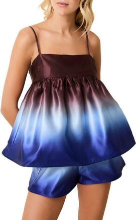 Solid & Striped The Yarden Babydoll Camisole in Twilight /Raisin Brown at Nordstrom, Size X-Small