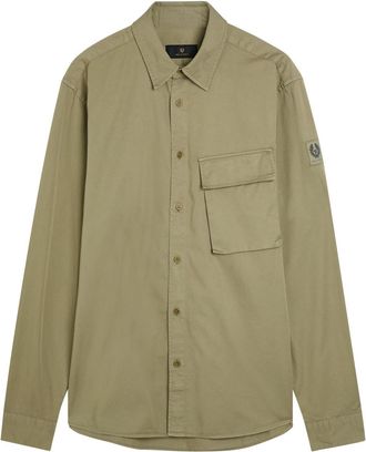 Belstaff Scale Cotton Shirt - Green - XL