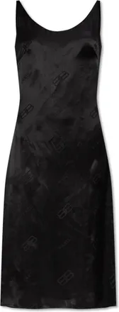 Balenciaga Kleedjes, Dames, Zwart, M, Zijden jurk