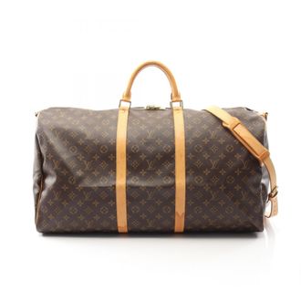 Louis Vuitton Brown Monogram Coated Canvas Boston Bag (Pre-Owned)