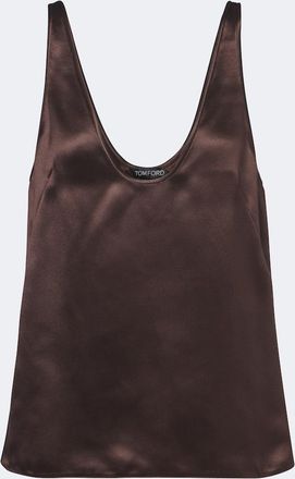 Tom Ford Top de sat&eacute;n de seda