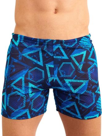 Kiniki Mens Tan Through Swim Shorts Swimwear - Blue Lagoon