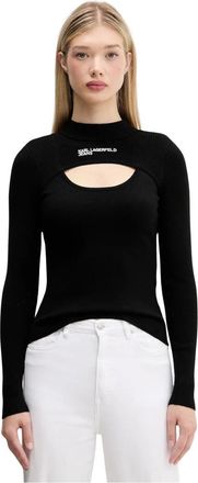 Karl Lagerfeld Dames, Truien, Zwart, Maat: XS Acryl