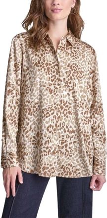 DKNY Dkny, Overhemden, Dames, Bruin, XL, Dj 4W2029 F5E