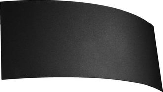Wonderlamp Aplique de pared de acero negro horizontal con 2 luces g9