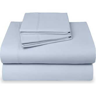 California Design Den Hotel Luxe 800 Thread Count 100% Cotton Sateen Sheet Set in Blue (Grey Tone) at Nordstrom, Size Queen