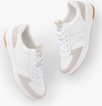 Keds Court II Leather Suede Sneakers - White/Grey - 7 1/2 M Talbots