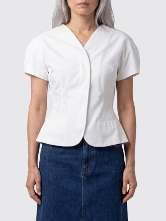 Jacquemus Blazer corto Ovalo in misto cotone a maniche corte