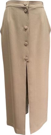 Margaux Lonnberg Skirts - Dames - Midirokken - Bruin - XS - Rokken