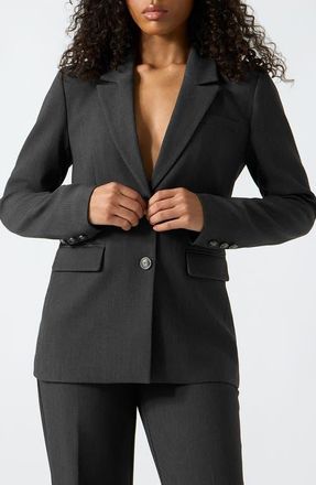 Guess Joandra Perfect Blazer in Dark Grey Melange at Nordstrom, Size X-Small