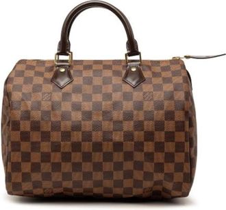 Louis Vuitton Pre-owned Speedy 30 - Dames - Vintage Handtas - Bruin - ONE Size - Leer - Vintage