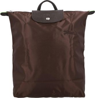 Longchamp Le Pliage Green Medium Canvas Backpack