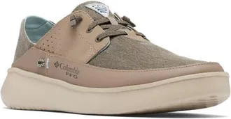 Columbia PFG Boatside Relaxed Slip-On Sneaker in Wet Sand/Crushed Blue at Nordstrom, Size 11
