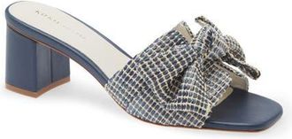 Koko + Palenki Kim 2 Slide Sandal in Navy Raffia at Nordstrom, Size 7.5