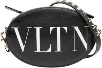 Valentino Pre-owned Cross Body Bags, female, Black, Size: ONE SIZE Pre-owned Leather crossbody-bags