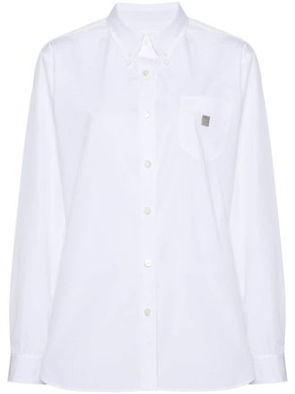 Givenchy Blouse met logoplakkaat - Wit