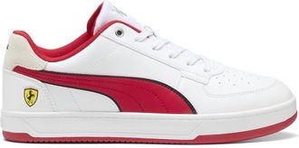 Puma Mens Scuderia Ferrari Caven 2.0 Lace Up Sneakers Shoes Casual - Black, White/Rosso Corsa, 10.5 UK