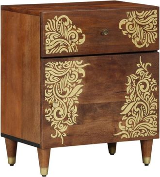 vidaXL Vidaxl - Bedside Cabinet Honey brown 50 x 33 x 60 cm Solid mango wood
