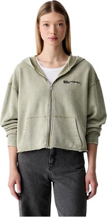 Karl Lagerfeld Donna, Felpe, Verde, M, new