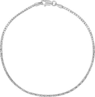 Bony Levy Mens Snake Chain Bracelet in 14K White Gold at Nordstrom, Size 8