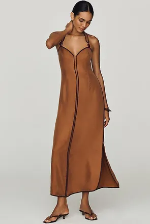 SANCIA Verity Halter Maxi Dress