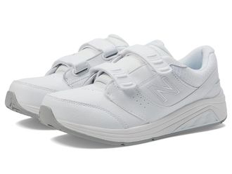 New Balance Hook and Loop Leather 928v3 Womens Walking Shoes White/White : 10.5 4E - Extra Extra Wide