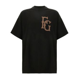 Fear of God T-Shirts, male, Black, Size: S Cotton Rayon 43 SS Tee