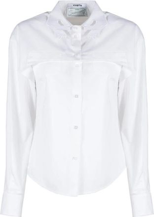 Vivetta Shirts - Dames - Overhemden - Wit - M - Katoen - Overhemden