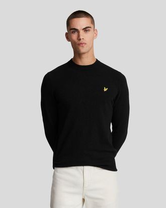 Lyle & Scott W155 Lamswolmix Coltrui in Zwart