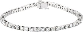 Diamond2Deal 14k Gold 3 1/2 CTW Lab-Grown Diamond Line Bracelet 7.25