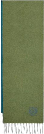 Loewe Scarves - Dames - Wintersjaals - Groen - ONE Size - Wol - Accessoires